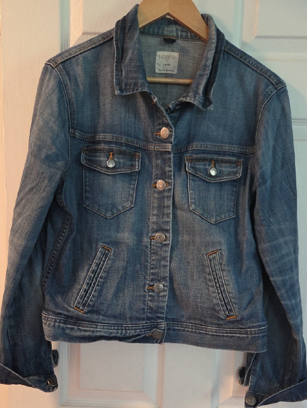 J Crew Denim Jacket Size L
